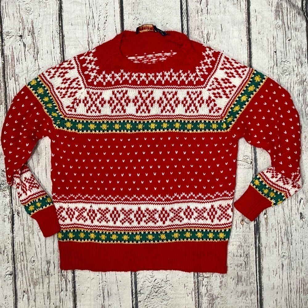 Vintage 80s Gotham Ski Skiing Knit Pullover 1980s Pullover Crewneck Sweater